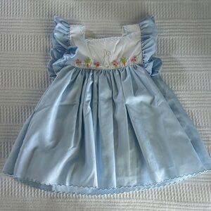 The Proper Peony Light Blue Bunny Easter Dress